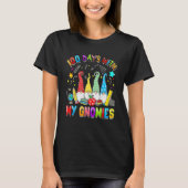 100 Days With My Gnomies Teacher Funny 100th Day O T-Shirt (Vorderseite)