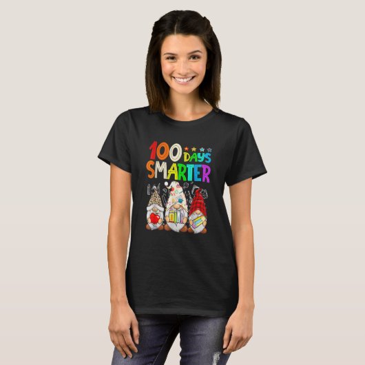 100 Days Y'all Gnomes Happy 100th Day Of School Sm T-Shirt (Vorne ganz)