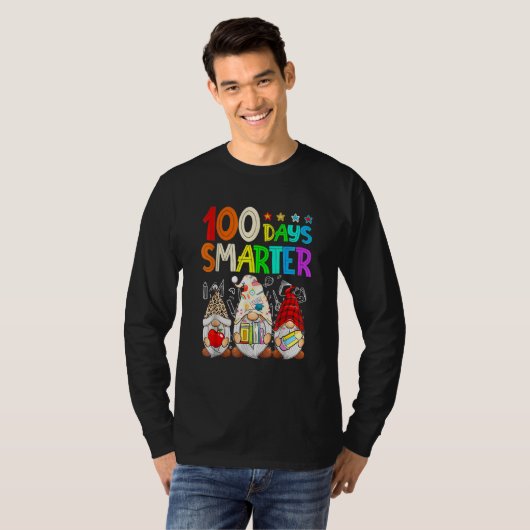 100 Days Y'all Gnomes Happy 100th Day Of School Sm T-Shirt (Vorne ganz)