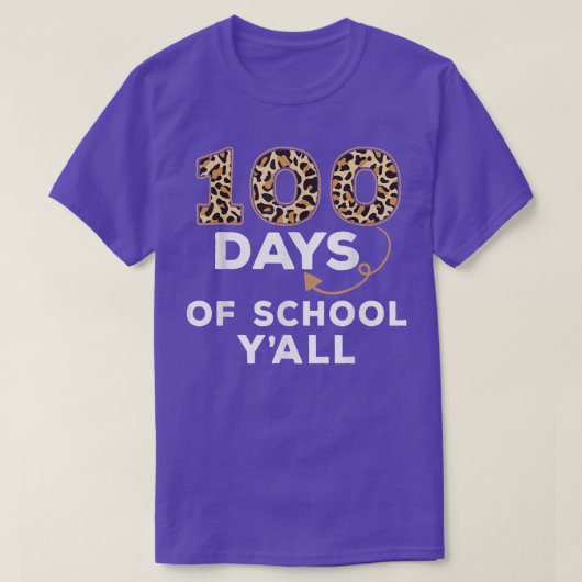 100 Days Y'all Teacher Student 100th Day of school T-Shirt (Design vorne)