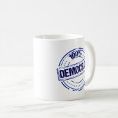 100% Demokrat Politisch Kaffeetasse (VorderseiteRechts)