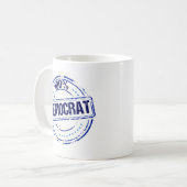 100% Demokrat Politisch Kaffeetasse (Vorderseite Links)