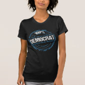 100% Demokrat Proud Blue Siegel T-Shirt (Vorderseite)
