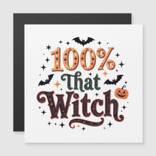 100 % der Hexe Magnetkarte