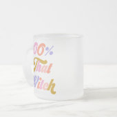 100 % der Hexe | Retro Mattglastasse (Vorderseite Links)