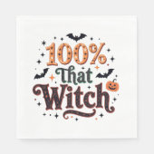 100 % der Hexe Serviette (Vorderseite)