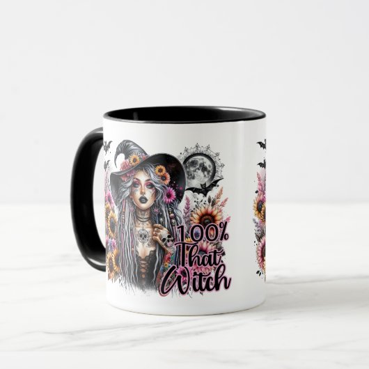 100 % der Hexe Tasse (Vorderseite Links)