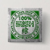 100 % der irischen Graffiti-Mauer Button (Vorderseite)