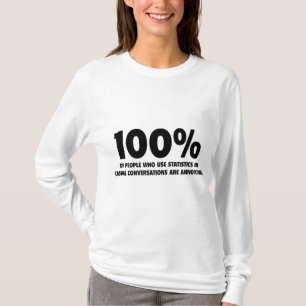 100 % der Menschen, die Statistiken verwenden, bet T-Shirt
