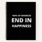 100 % der Scheidungen enden im glücklichen Zusamme Notizblock (Vorderseite)