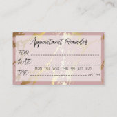 100 Dermatologe Ernennung Erinnerung Rose Marmor Visitenkarte (Rückseite)