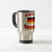 100% Deutscher Reisebecher (Vorderseite Links)