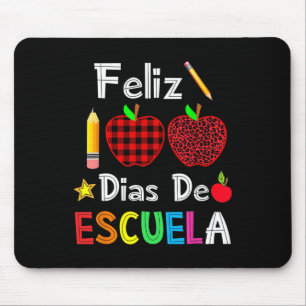 100 Dias de Escuela Spanien Happy 100. Tag des Sch Mousepad