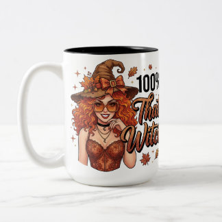 100% Diese Hexe Herbst Zweifarbige Tasse