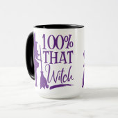 100 % DIESES WITCHES TASSE (Vorderseite Links)