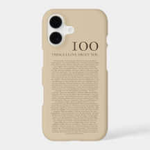 100 Dinge, die ich an dir liebe | Brauner und reic