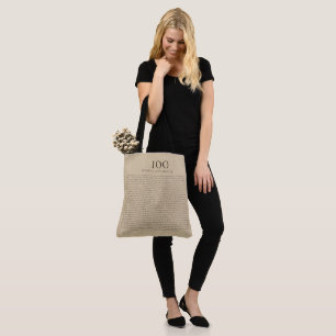 100 Dinge, die ich an dir liebe - Personalisierbar Tasche
