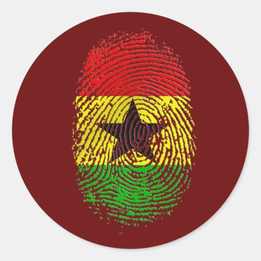 100% DNA-Stolzgeschenke aus Ghana Runder Aufkleber (Vorderseite)