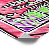 100 Dollar 3, Art Signature Poster (Ecke)
