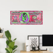 100 Dollar 3, Art Signature Poster (Heimbüro)