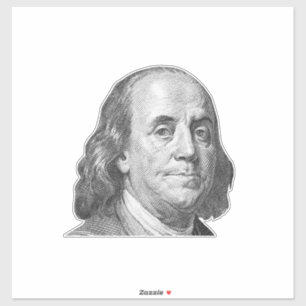 100 Dollar, Benjamin Franklin Aufkleber