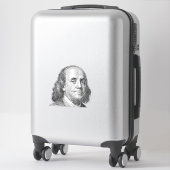 100 Dollar, Benjamin Franklin Aufkleber (Koffer)