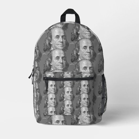 100 Dollar, Benjamin Franklin Bedruckter Rucksack (Vorderseite)