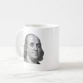 100 Dollar, Benjamin Franklin Kaffeetasse (Vorderseite Links)