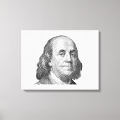 100 Dollar, Benjamin Franklin Leinwanddruck (Vorderseite)