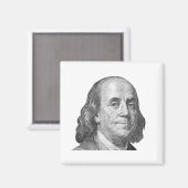 100 Dollar, Benjamin Franklin Magnet (Vorderseite/Rückseite)