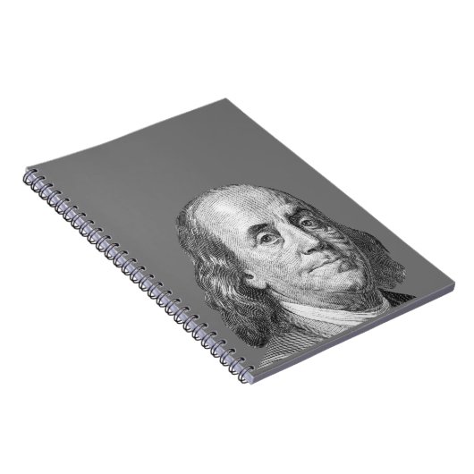 100 Dollar, Benjamin Franklin Notizblock (Rechte Seite)