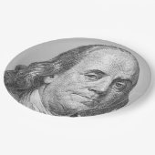 100 Dollar, Benjamin Franklin Pappteller (Schrägansicht)