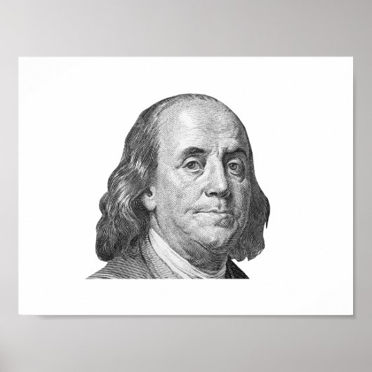 100 Dollar, Benjamin Franklin Poster (Vorne)