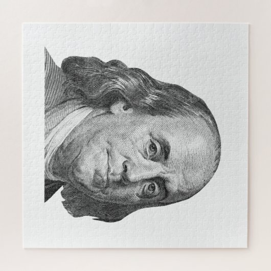 100 Dollar, Benjamin Franklin Puzzle (Horizontal)