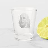 100 Dollar, Benjamin Franklin Schnapsglas (Rückseite)