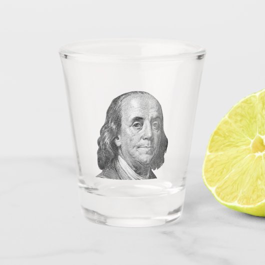 100 Dollar, Benjamin Franklin Schnapsglas (Vorderseite)