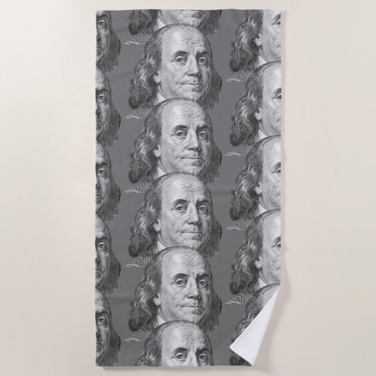 100 Dollar, Benjamin Franklin Strandtuch (Vorderseite)