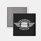 100 Dollar Hamburger - Flying Club Magnet (Vorderseite/Rückseite)