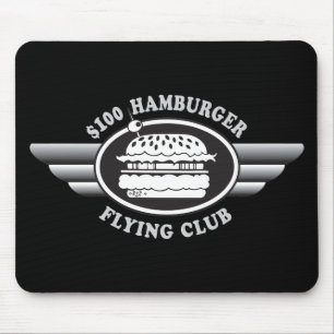 100 Dollar Hamburger - Flying Club Mousepad