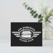 100 Dollar Hamburger - Flying Club Postkarte (Stehend Vorderseite)