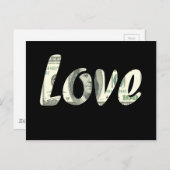 100 Dollar Liebe Postkarte (Vorne/Hinten)