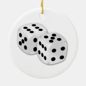 100 Dollar-Poker-Chip-Verzierung Keramik Ornament (Hinten)