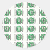 100-Dollar-Rechnung Runder Aufkleber (Vorderseite)