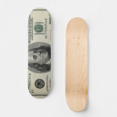 100 Dollarschein-Skateboard Skateboard (Vorderseite)