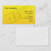 "100 Dollarschein" Visitenkarte (Vorne/Hinten)