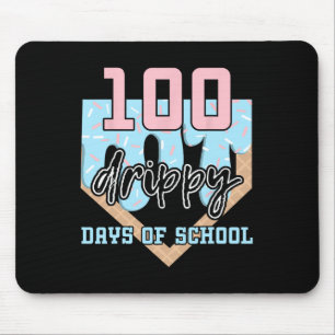 100 Drippy Days of School verkaufen Eiscreme am 10 Mousepad
