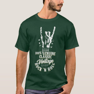 100% echte klassische Vintage-Rock-n-Roll-Rock-Jun T-Shirt