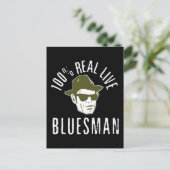 100 % echte Live-Bluesman-Postkarte Postkarte (Stehend Vorderseite)