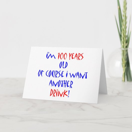 100 ein weiteres Getränk Karte (Vorderseite)