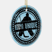 100% Einzigartiges Hockey Goalie Weihnachtsschmuck (Rechts)